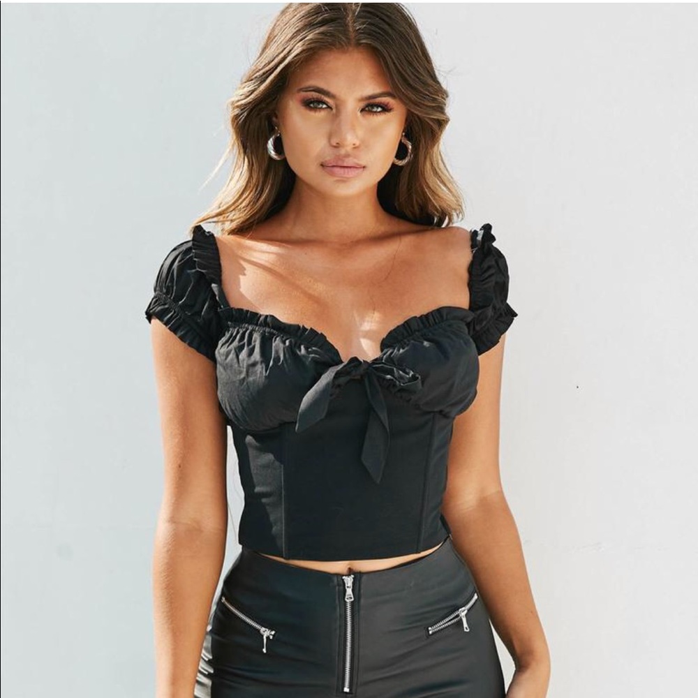 I AM GIA Naomi top in black